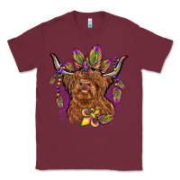 Burgundy mardi gras cow Classic Tee - OliviaCreatesArt