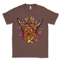 Chestnut mardi gras cow Classic Tee - OliviaCreatesArt
