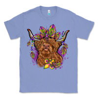 Colony Blue mardi gras cow Classic Tee - OliviaCreatesArt