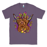 Lavender mardi gras cow Classic Tee - OliviaCreatesArt