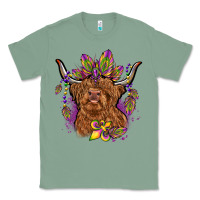 Sage mardi gras cow Classic Tee - OliviaCreatesArt