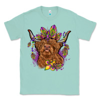 Seafoam mardi gras cow Classic Tee - OliviaCreatesArt