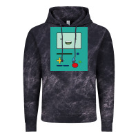 Cloud Black adventure time game bmo cover funny Vintage Hoodie - baoMotion