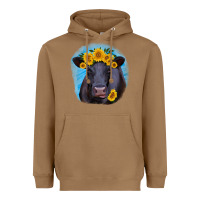 Toasted Coconut black angus with sunflower Heavyweight Hoodie - RanaPortraitStore