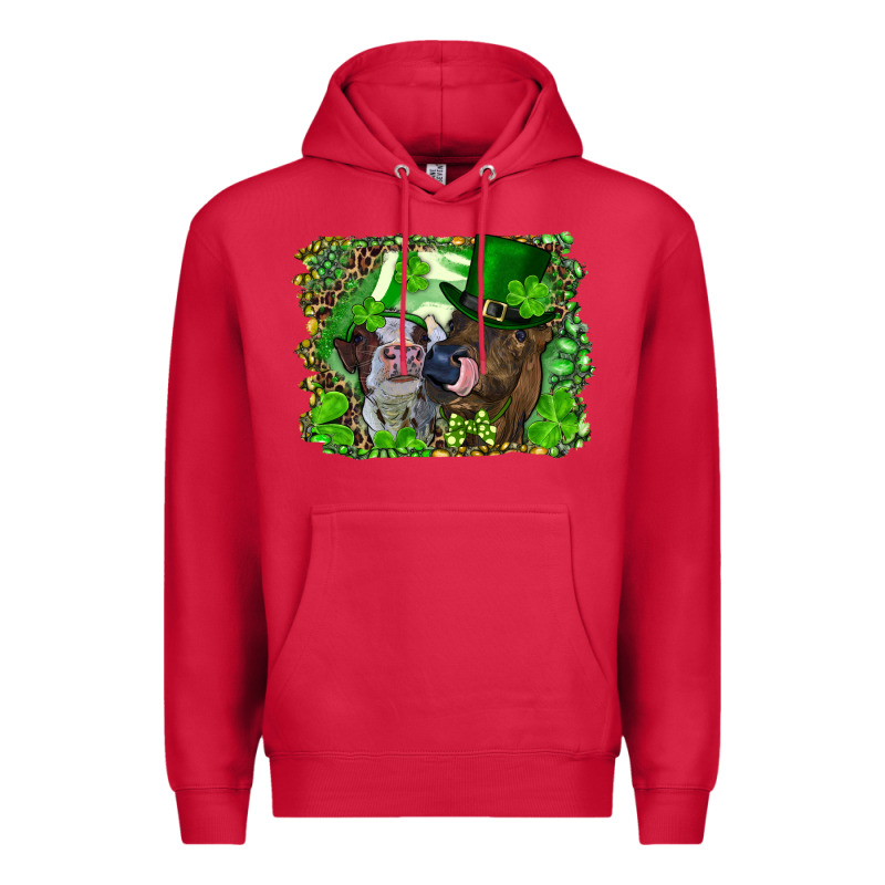 St. Patrick's Day Heifers Premium Hoodie by RanaPortraitStore | Teevron
