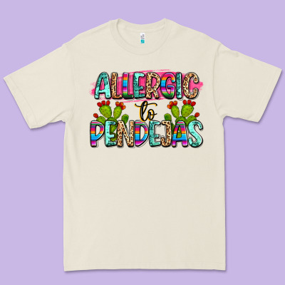 Allergic To Pendejas Mexico Premium Tee Designed By Fadigitalartstudio