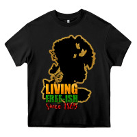 Black Living free-ish since 1865 Heavy Core Tee - HowdyJamesFarm