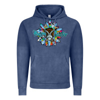 Vintage Denim happy easter sunflower Vintage Hoodie - CowhideDigitalArt