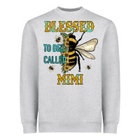 Heather Grey blessed to bee called mimi Heavyweight Sweatshirt - JahusDesignShop