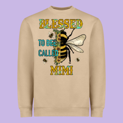 Blessed To Bee Called Mimi Heavyweight Sweatshirt Designed By Jahusdesignshop