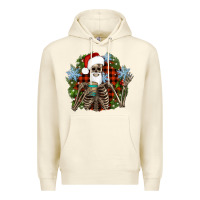 Sandshell Santa skeleton christmas Premium Hoodie - Artiststas