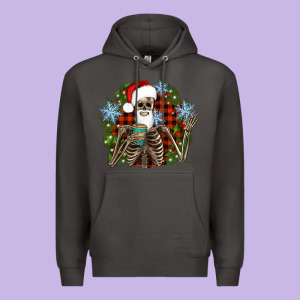 Santa Skeleton Christmas Premium Hoodie Designed By Artiststas