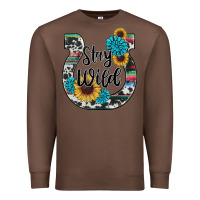 Chestnut western stay wild horsesho Premium Sweatshirt - RanaPortraitStore