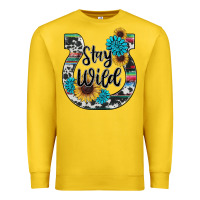 Lemon western stay wild horsesho Premium Sweatshirt - RanaPortraitStore