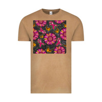 Vintage Camel breast cancer sunflower seamless pattern Vintage Tee - BundleAndBundleShop