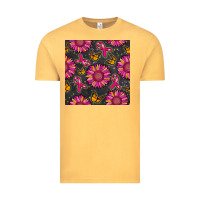 Vintage Mustard breast cancer sunflower seamless pattern Vintage Tee - BundleAndBundleShop