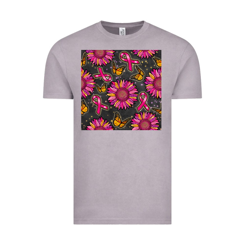 Breast Cancer Sunflower Seamless Pattern Vintage Tee by BundleAndBundleShop | Teevron