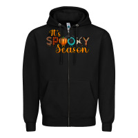 Black it's spooky seanson Zipper Hoodie - JahusDesignShop