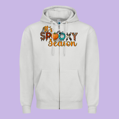 It's Spooky Seanson Zipper Hoodie Designed By Jahusdesignshop
