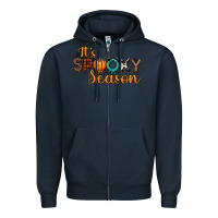 Navy it's spooky seanson Zipper Hoodie - JahusDesignShop