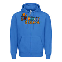 True Royal it's spooky seanson Zipper Hoodie - JahusDesignShop