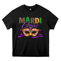 Black happy mardi gras carnival mask Heavy Core Tee - Jasminsmagicworld