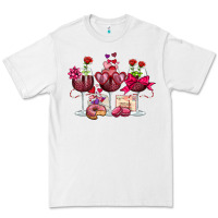 White valentine's day wine glasses Premium Tee - OliviaCreatesArt
