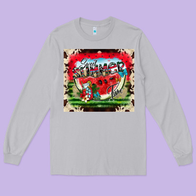 Sweet Summer Time Long Sleeve Tee Designed By Cowhidedigitalart