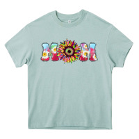 Arona Tie dye sunflower Mom Mother's Day Heavy Core Tee - HowdyJamesFarm