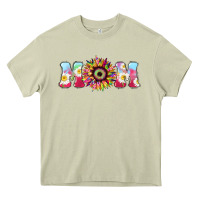 Mossy Tie dye sunflower Mom Mother's Day Heavy Core Tee - HowdyJamesFarm