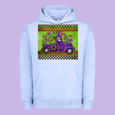 Mardi Gras Truck Urban Hoodie Designed By Jasminsmagicworld