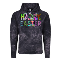 Cloud Black Happy Easter Vintage Hoodie - CowhideDigitalArt