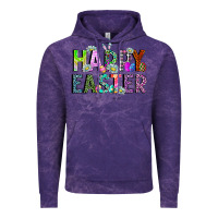 Cloud Purple Happy Easter Vintage Hoodie - CowhideDigitalArt