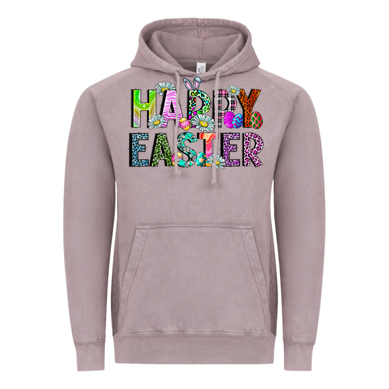 Happy Easter Vintage Hoodie by CowhideDigitalArt | Teevron