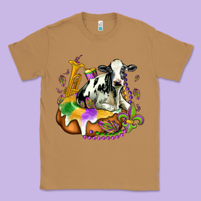 Holstein Mardi Gras Classic Tee Designed By Oliviacreatesart