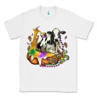 White holstein mardi gras Classic Tee - OliviaCreatesArt