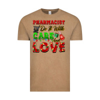 Vintage Coffee pharmacist do it with care and love christmas Vintage Tee - FaDigitalArtStudio