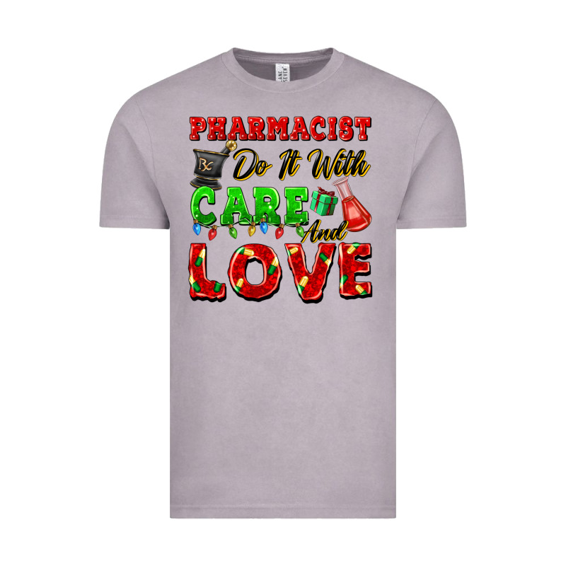 Pharmacist Do It With Care And Love Christmas Vintage Tee by FaDigitalArtStudio | Teevron