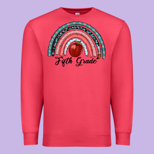 Fifth Grade Rainbow Premium Sweatshirt Designed By Ranaportraitstore