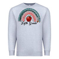 Heather Grey fifth grade rainbow Premium Sweatshirt - RanaPortraitStore