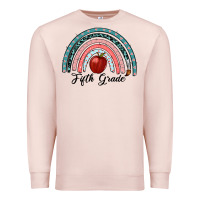 Pale Pink fifth grade rainbow Premium Sweatshirt - RanaPortraitStore
