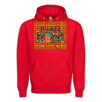 Red thankful tumbler Zipper Hoodie - JahusDesignShop