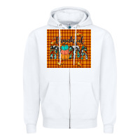 White thankful tumbler Zipper Hoodie - JahusDesignShop