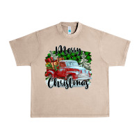 French Oak Merry Christmas Truck With Gifts Urban Heavy Tee - FaDigitalArtStudio