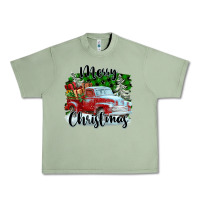 Oil Green Merry Christmas Truck With Gifts Urban Heavy Tee - FaDigitalArtStudio