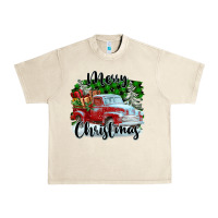 Sandshell Merry Christmas Truck With Gifts Urban Heavy Tee - FaDigitalArtStudio