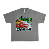 Tornado Merry Christmas Truck With Gifts Urban Heavy Tee - FaDigitalArtStudio