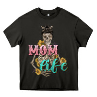 Asphalt Mom life with skull Mother's Day Heavy Core Tee - CowGirlArtShop