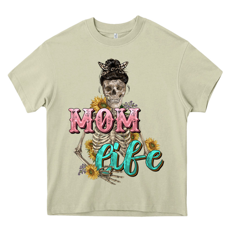 Mom Life With Skull Mother's Day Heavy Core Tee by CowGirlArtShop | Teevron