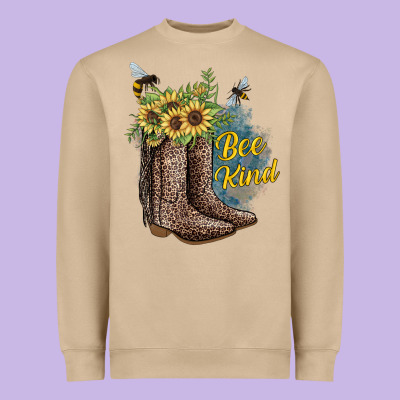 Bee Kind Heavyweight Sweatshirt Designed By Jahusdesignshop